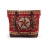 WOMENS WOVEN FASHION SHOULDER TOTE BAG 17" X 14" - WESTERN STAR